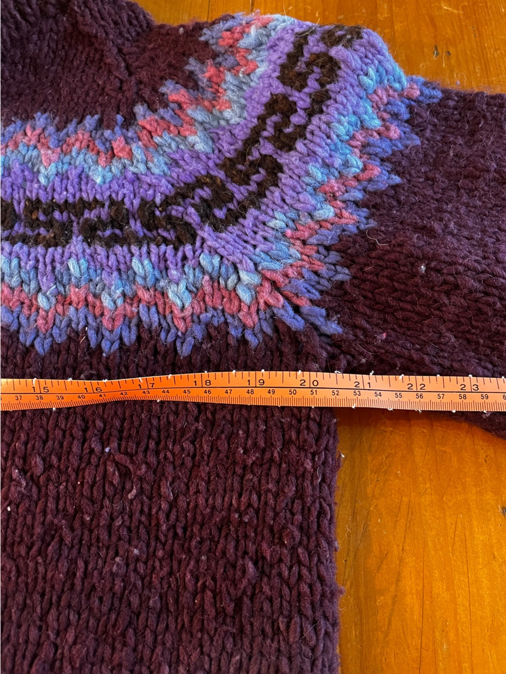 Vintage 90s Ecuador Chunky Knit Wool Sweater from Mountain Folk Ltd. - Picture 4 of 6